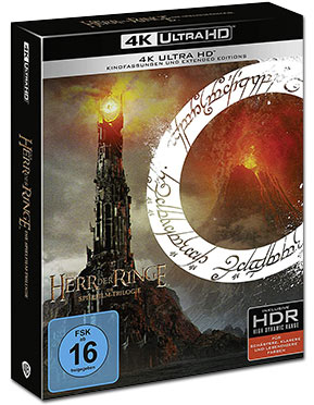 Herr der Ringe - Extended Edition Trilogie Blu-ray UHD (9 Discs)