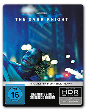 The Dark Knight - Steelbook Edition Blu-ray UHD (3 Discs)