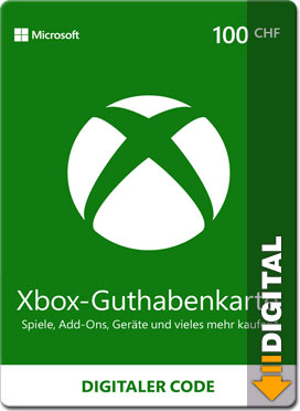 Microsoft Xbox Guthabenkarte CHF 100.--