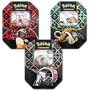 Pokémon Karmesin & Purpur: Paldeas Schicksale Tin-Box Set (Eisenrad EX, Glurak EX, Riesenzahn EX) -DE-